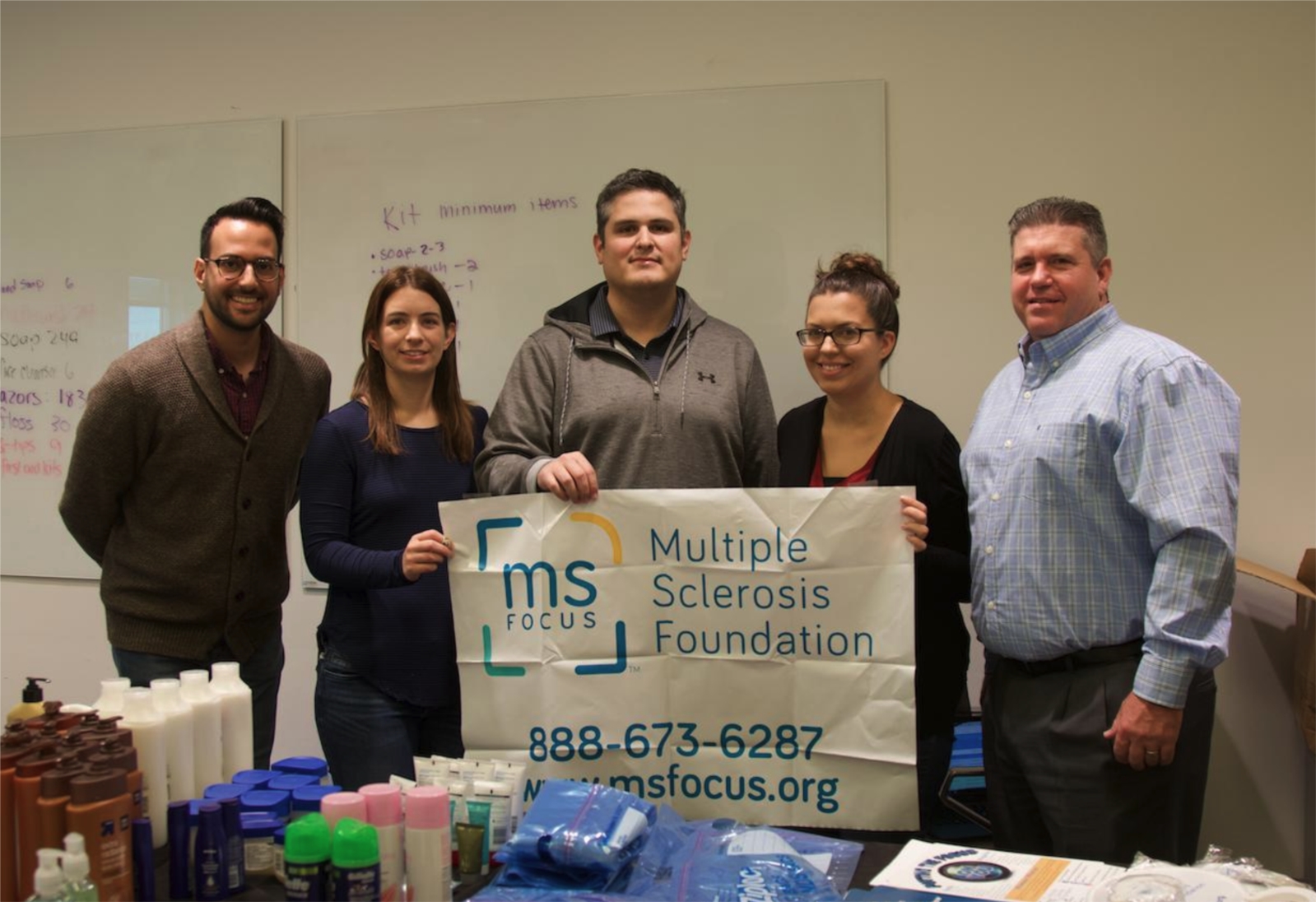 As part of Tenable's We Care in Action initiative, employees purchased and put together care packages to donate to the Multiple Sclerosis Foundation. Tenable selected the MS Foundation as our global charitable cause. Tenable also partners with several other local charities around their global offices.