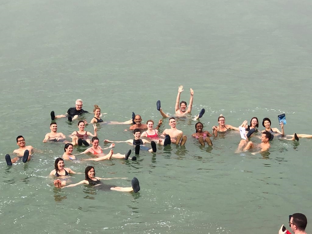 We took an excursion during our company's global conference to the Dead Sea!
