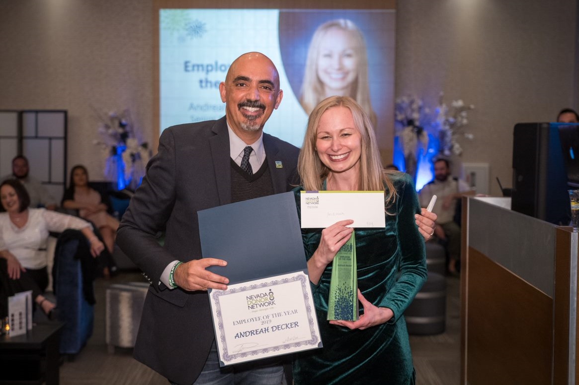 Andreah is awarded as the Employee of the Year honoree for 2019 at the January 2020 Year in Review Celebration.