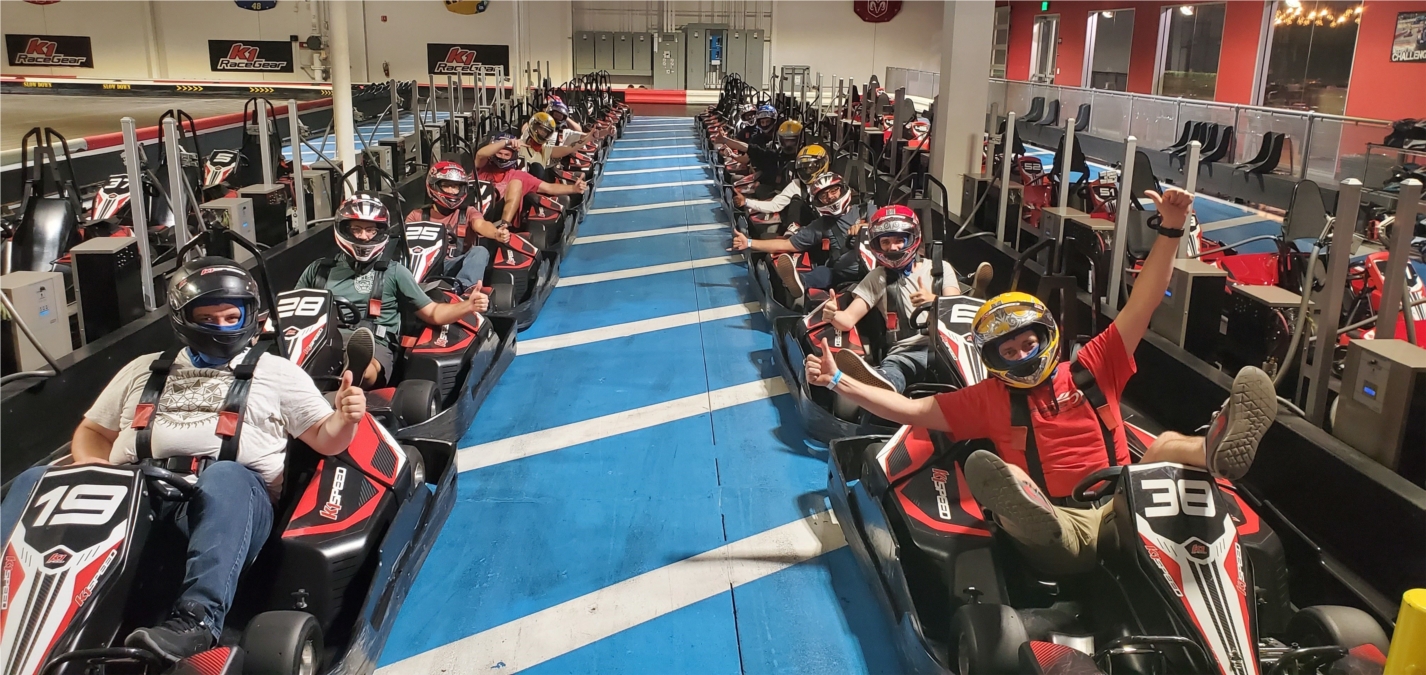 BKF Surveying group goes Go-Karting as team bonding