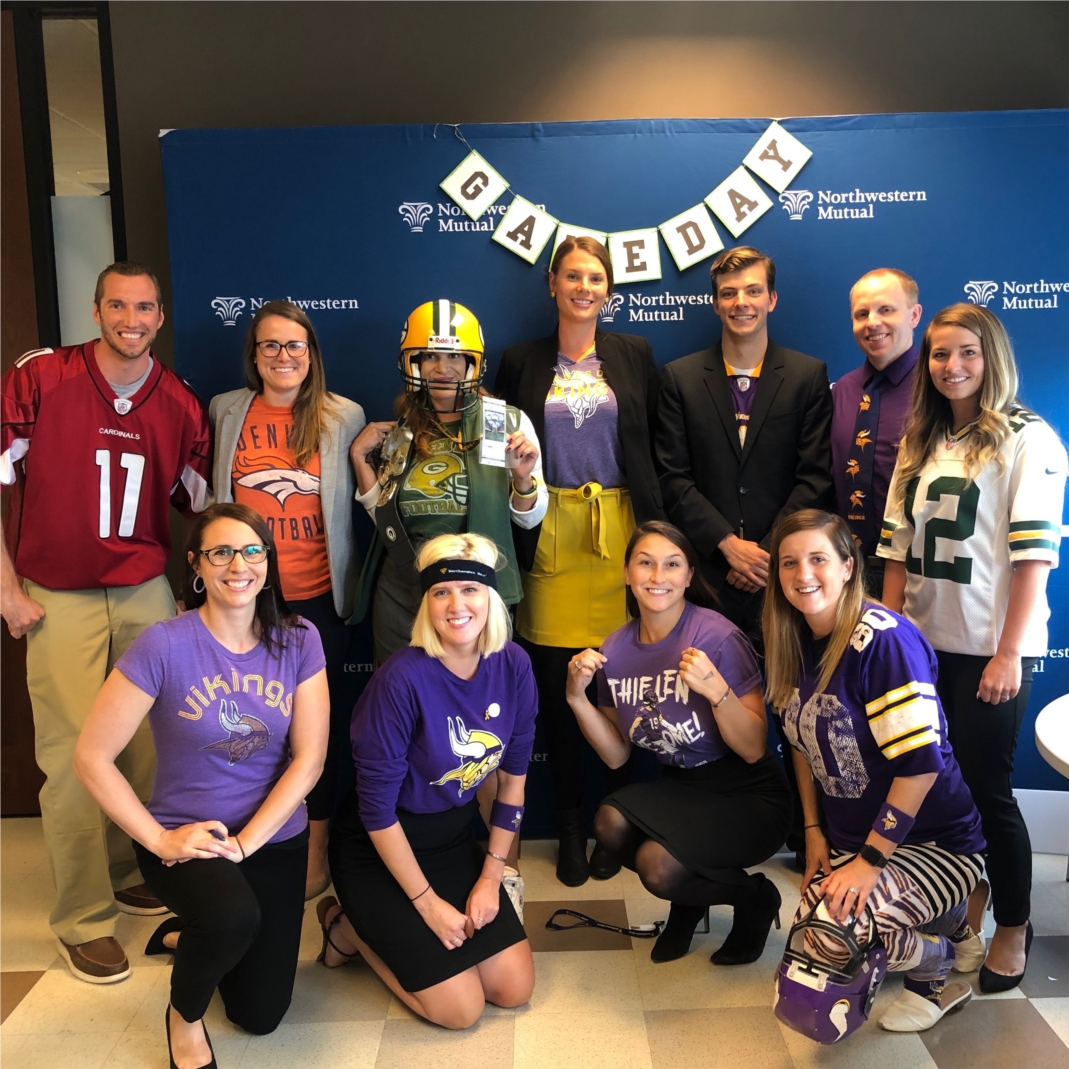 Our Minneapolis celebrated to start of the NFL Season with our annual NFK Kick-Off Day, where members of our organization sport their favorite fan gear and celebrate throughout the day. 