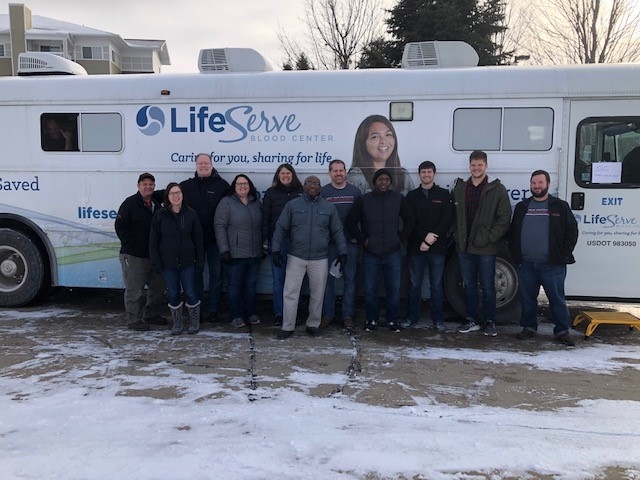 LifeServe Blood Drive at the Waukee office!