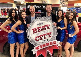 Power Ford celebrating two wins at the Best of the City Party! 