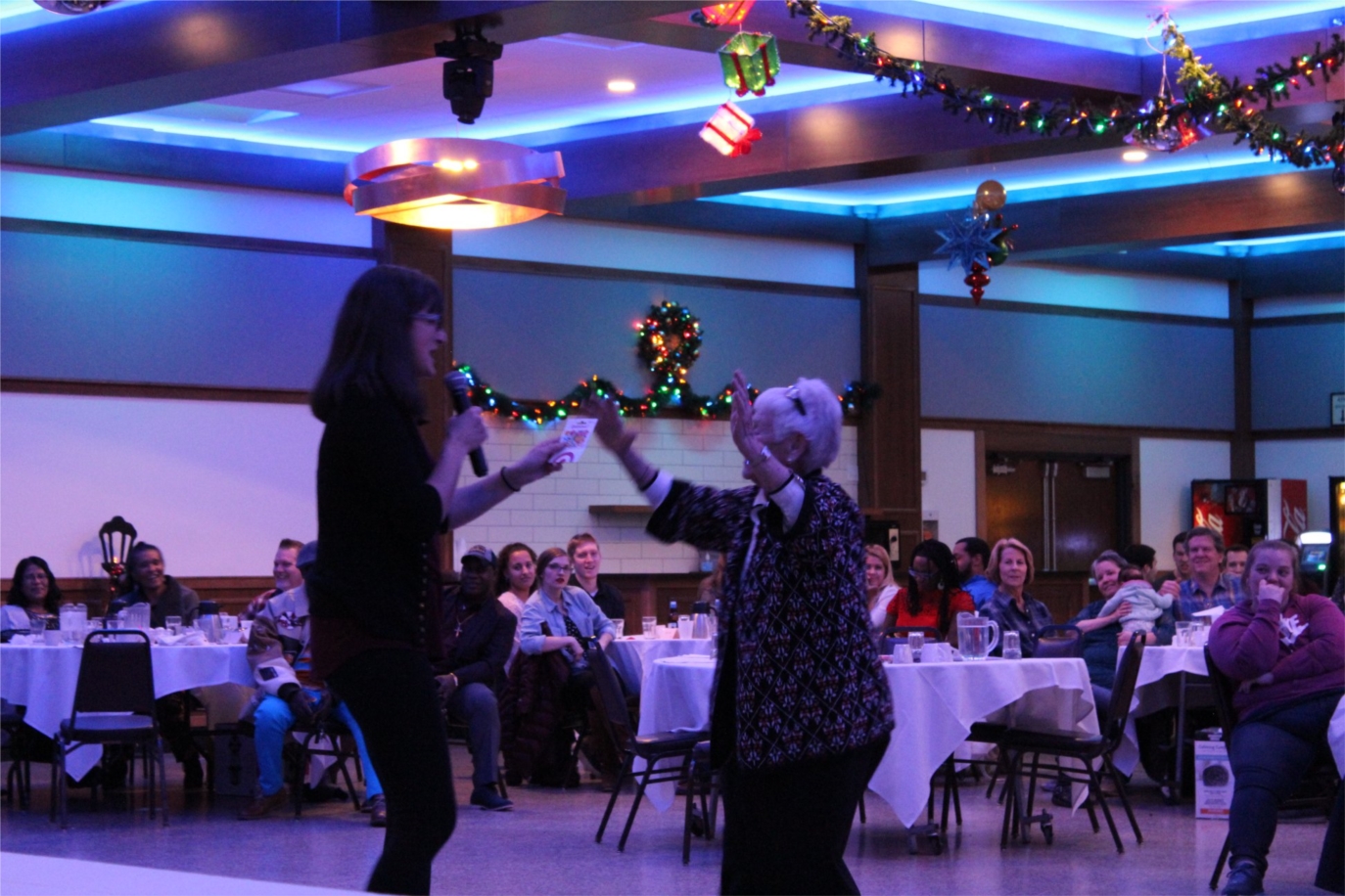 Celebrate the good times!  One of our communities enjoying themselves at their annual holiday party.