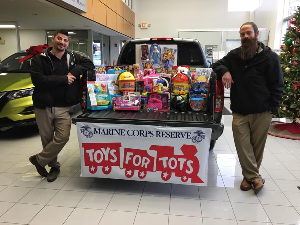 Our annual Toys For Tots collection.