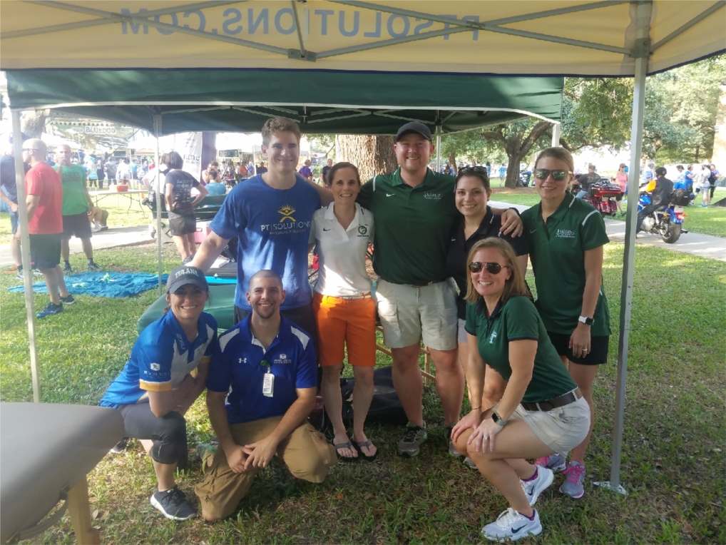 The PTS Fam can be found offer free injury screens at a variety of community and sports events with our partners at Tulane! 