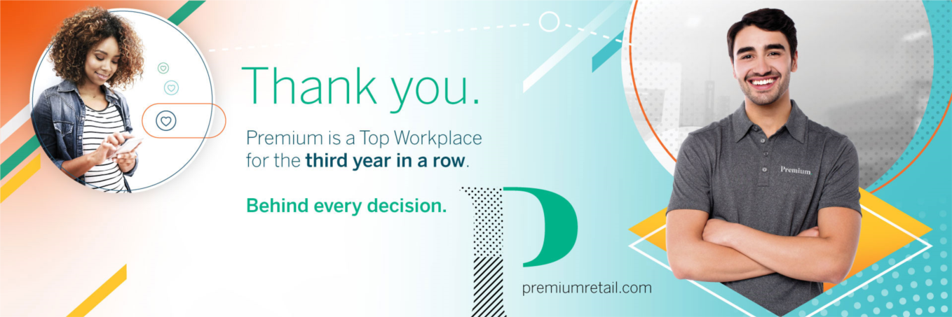 Premium wins Top Workplaces 3 times