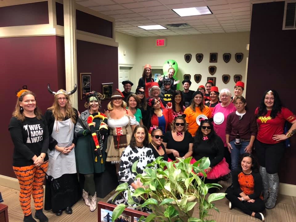 Halloween costume potluck at the First World Mortgage headquarters in West Hartford!