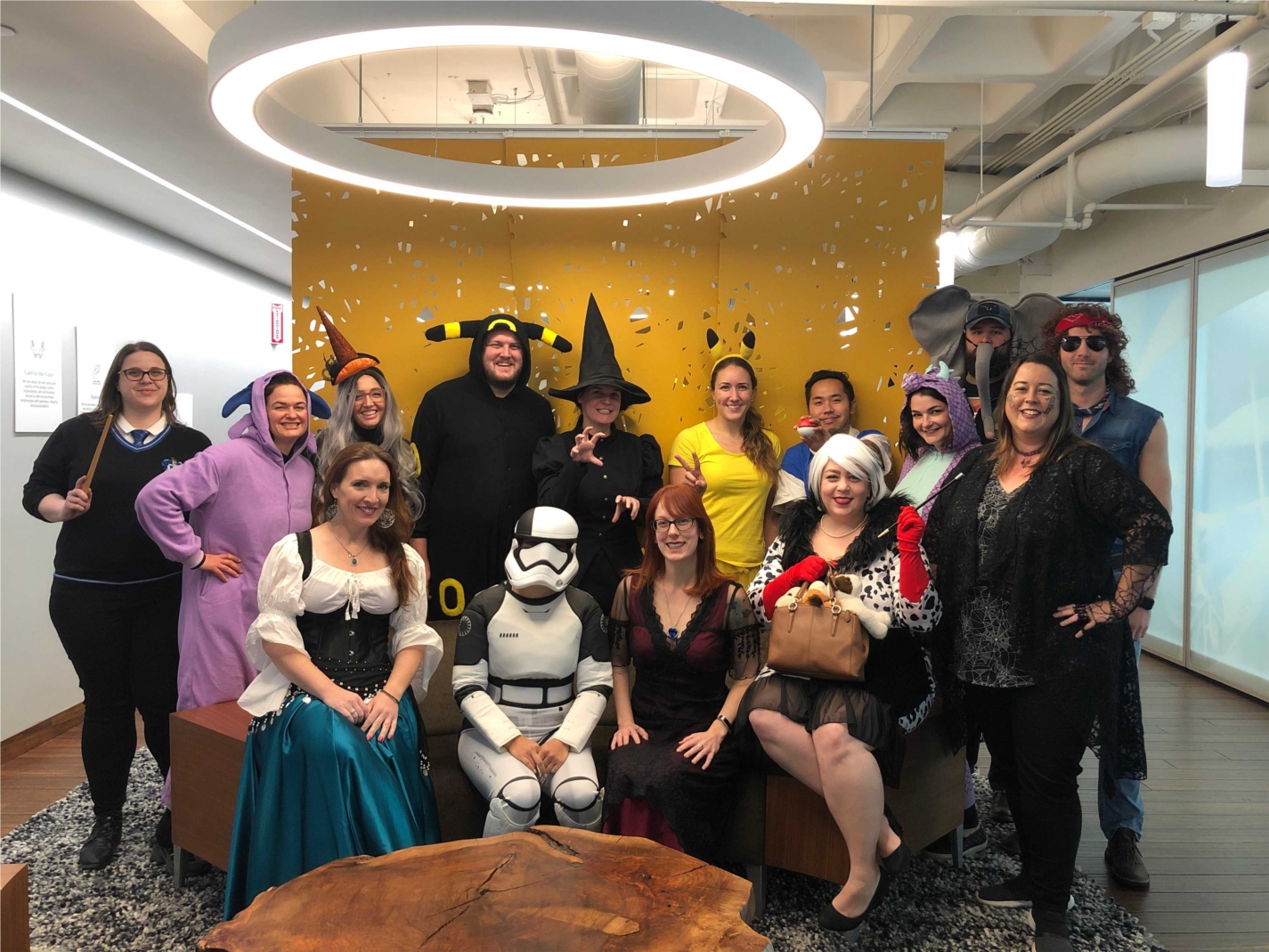 HQO (Portland, Oregon) shows its spirit for the company Halloween costume contest.