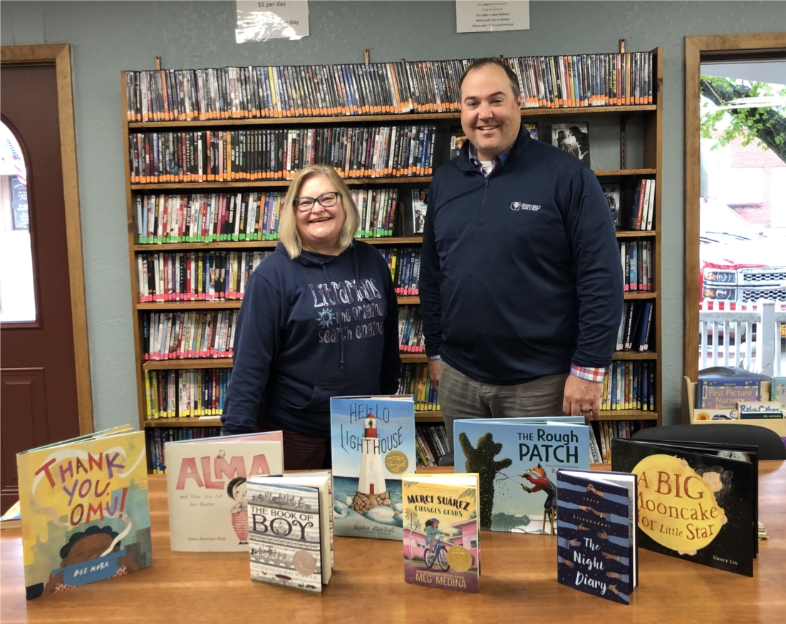 GBB&T supports the local libraries and schools by donating the Caldecott and Newbery Award winning books each year.