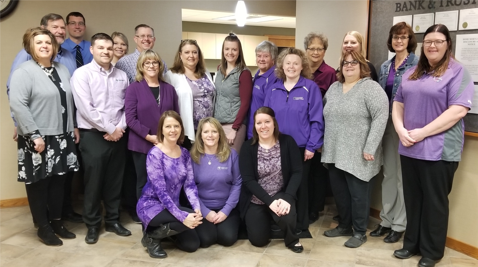 Our bank has been the top fundraising team in Hardin County for the American Cancer Society's Relay for Life for multiple years in a row.  "Team Green" is dedicated and works great together to raise funds for this cause.