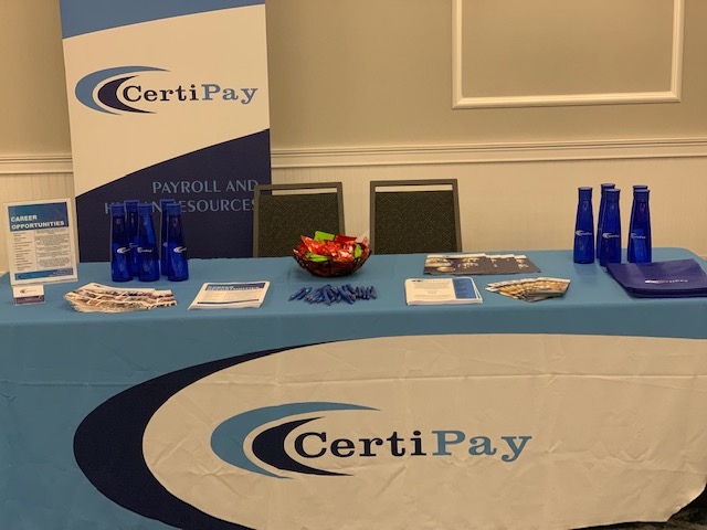 CertiPay set up at a Job Fair Event