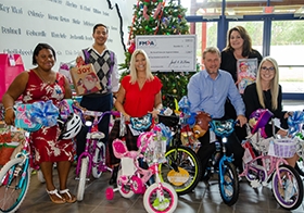 FMPA employees for over 20 years have provided holiday gifts to the Childrens' Home Society, as well as a monetary donation to the Russell Home for Atypical Children.