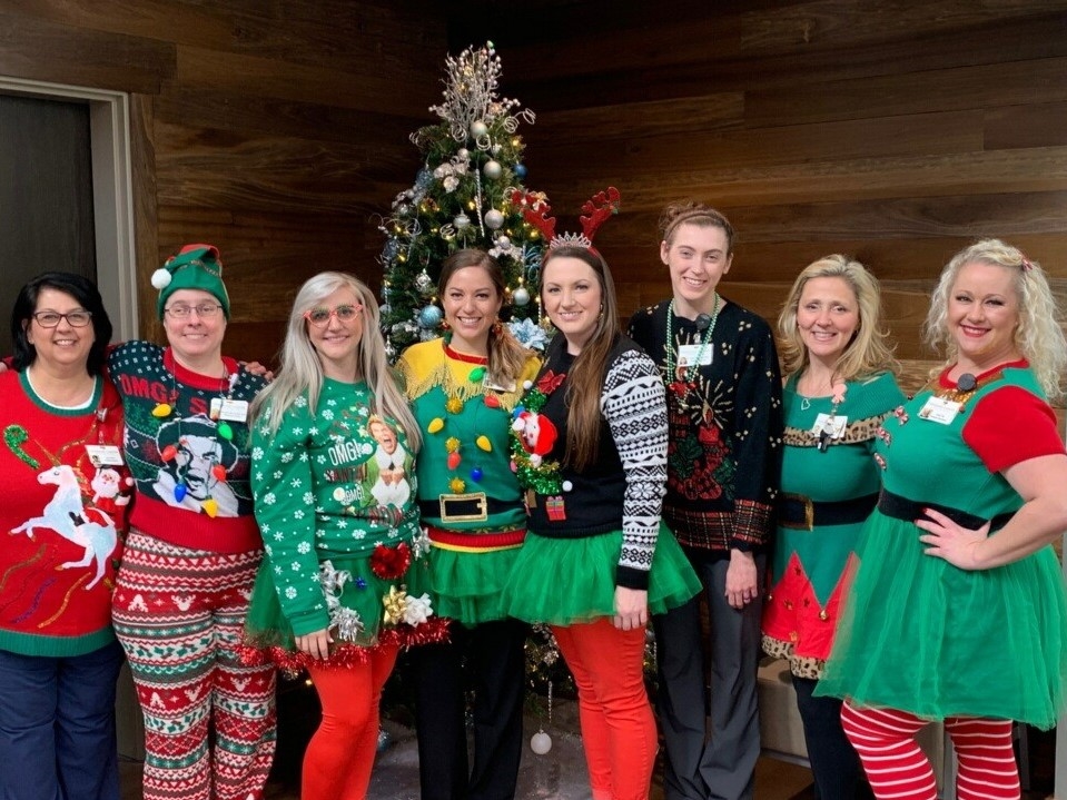 Our happy elves delivered good cheer to our patients during the holidays!