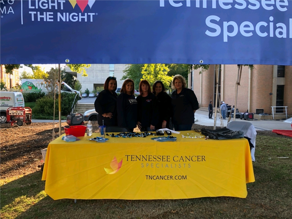 Tennessee Cancer Specialists supports community cancer events such as Light the Night for the Leukemia & Lymphoma Society.