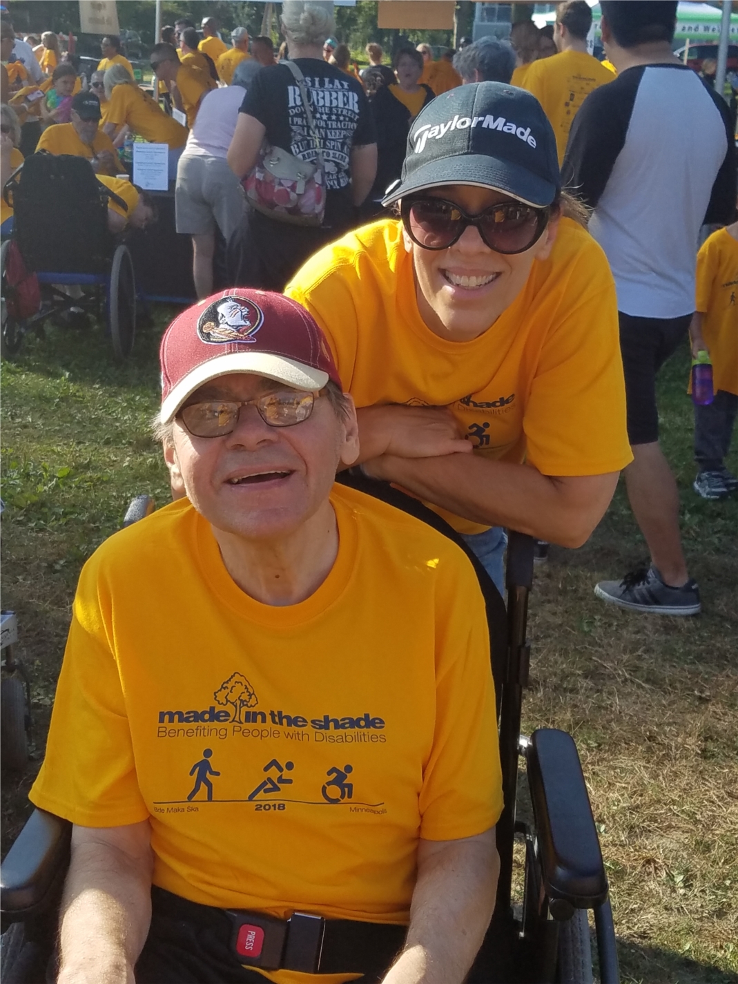 Every fall we gather with other disability providers to hold a 5K walk, run and roll called Made in the Shade to gain support and awareness of people with disabilities
