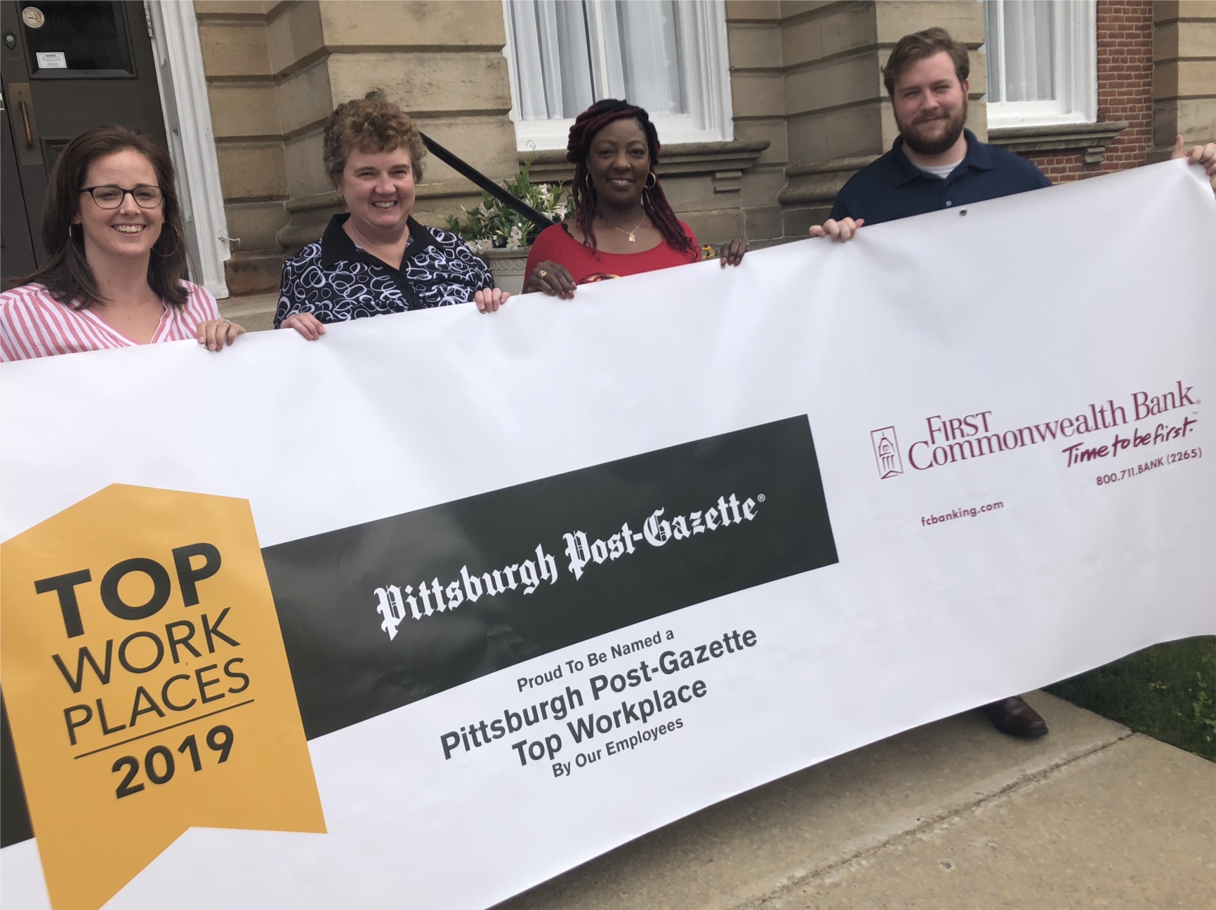 Indiana, PA employees celebrate being named a Top Workplace in 2019. 