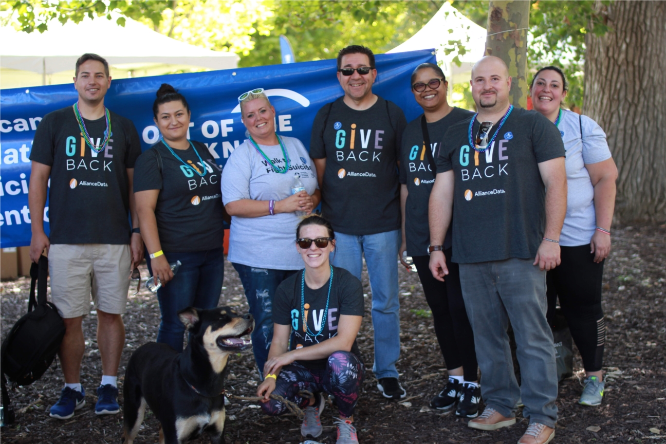 Participating in the Out of the Darkness Walk to fight suicide. 