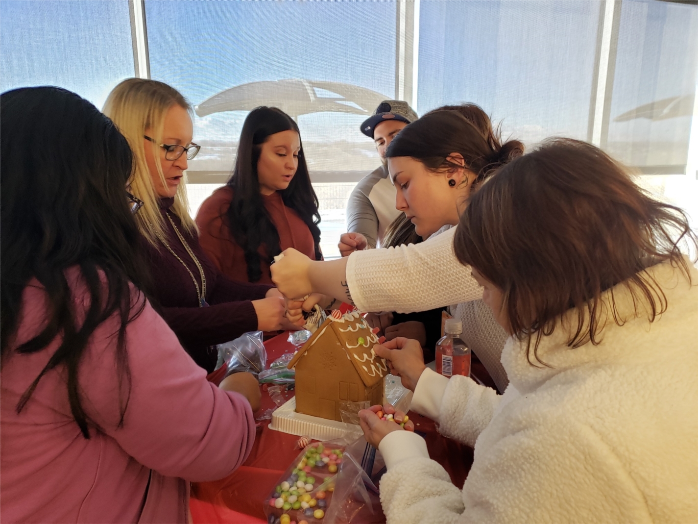 Taking a break for a gingerbread house decorating challenge over the holidays! 