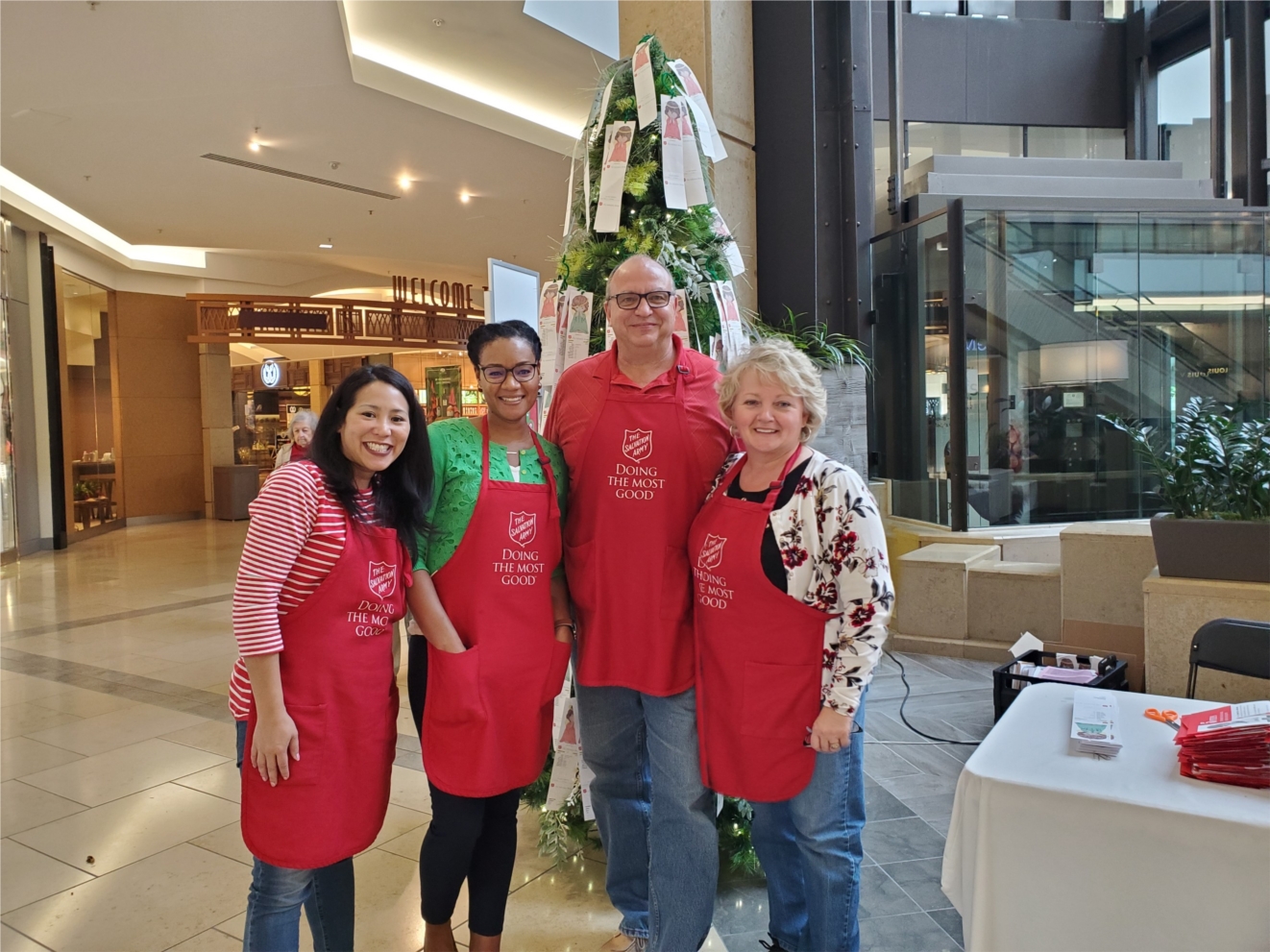 CHC Team Members volunteering at the 2019 Salvation Army Angel Tree!
