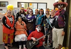 The whole crew from Coco was ready to greet and treat Kapnick employee's families for our annual in office trick-or-treating. Employees are able to dress up and decorate their areas to make a safe and fun Halloween experience for the kids. 
