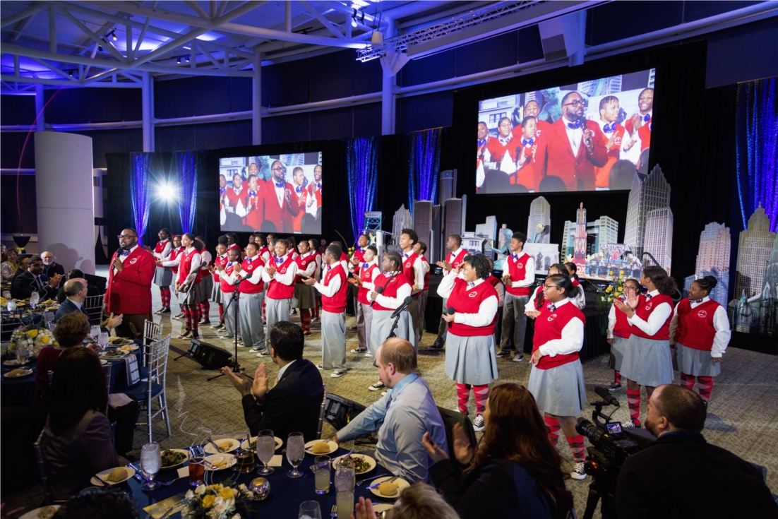 Detroit Youth Choir performing at our annual Success Celebration