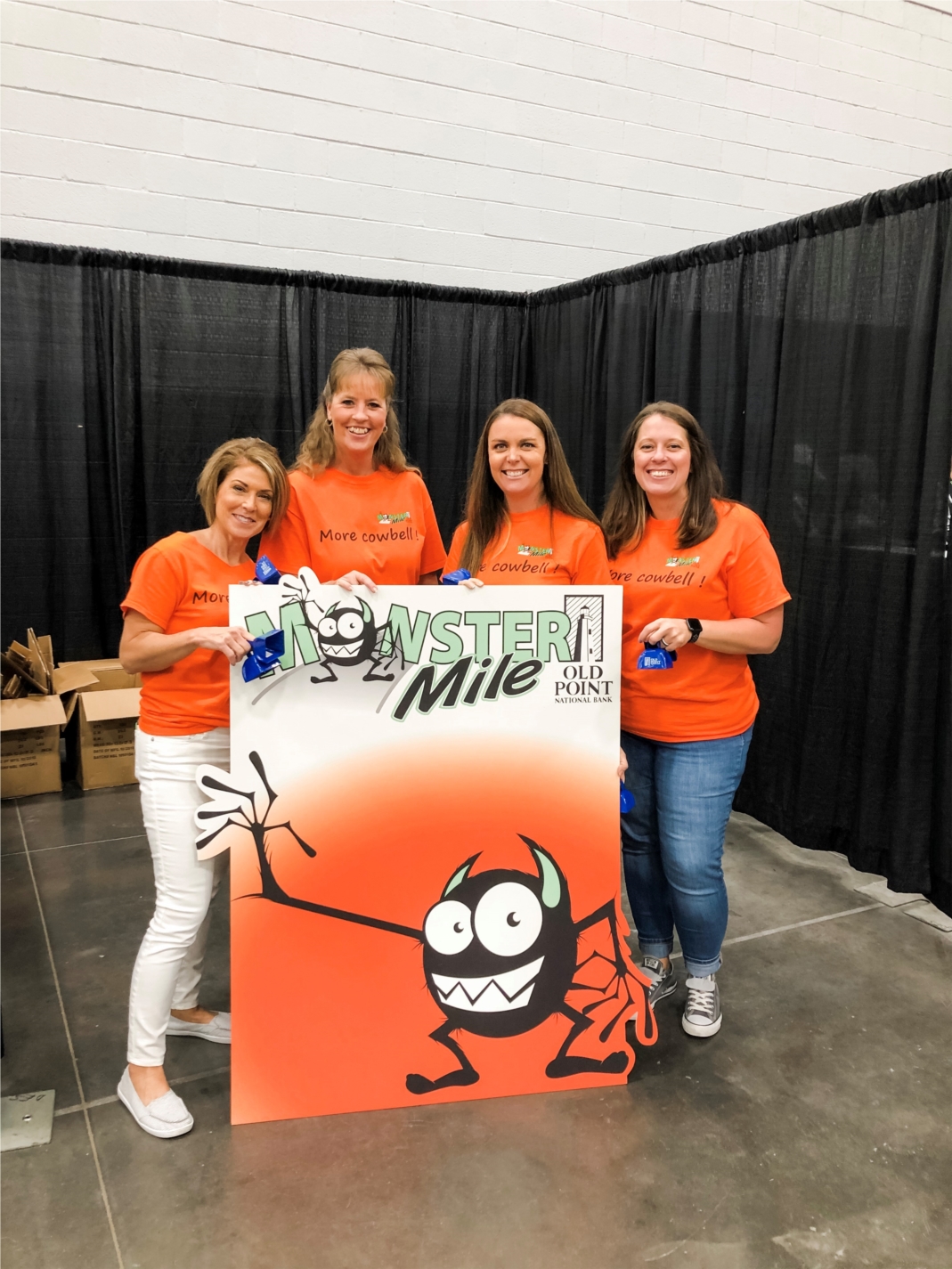 Old Point National Bank sponsors the annual Monster Mile race and volunteers at the Wicked Fitness Expo.