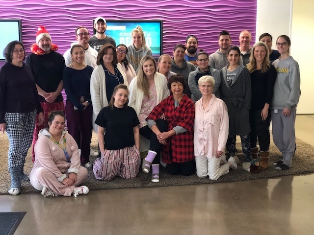 Our culture committee hosted a Pizza and Pajamas day. Lots of fun was had by all employees!