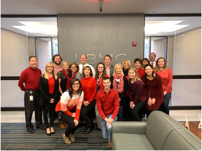 Go Red supporting our community and the American Heart Association.