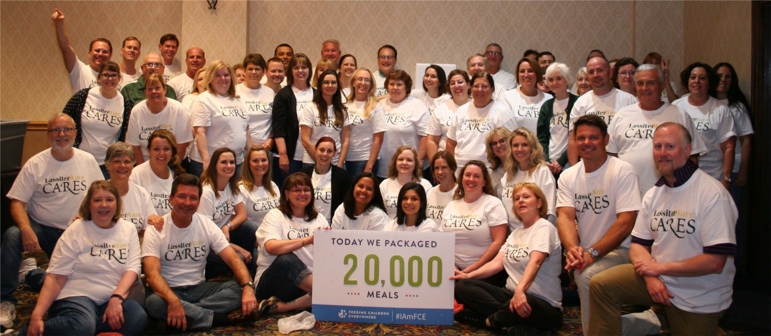 Feeding Children Everywhere, July 12, 2019

LassiterWare Employees packed 20,000 meals!