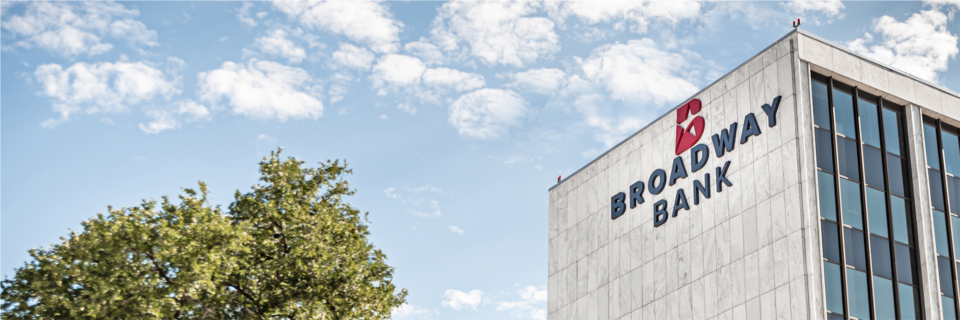 New signage at Broadway Bank's main campus located at 1177 NE Loop 410.