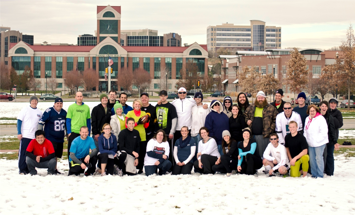PW Companies' annual Turkey Bowl, one of many  events and activities enjoyed by the entire company. 