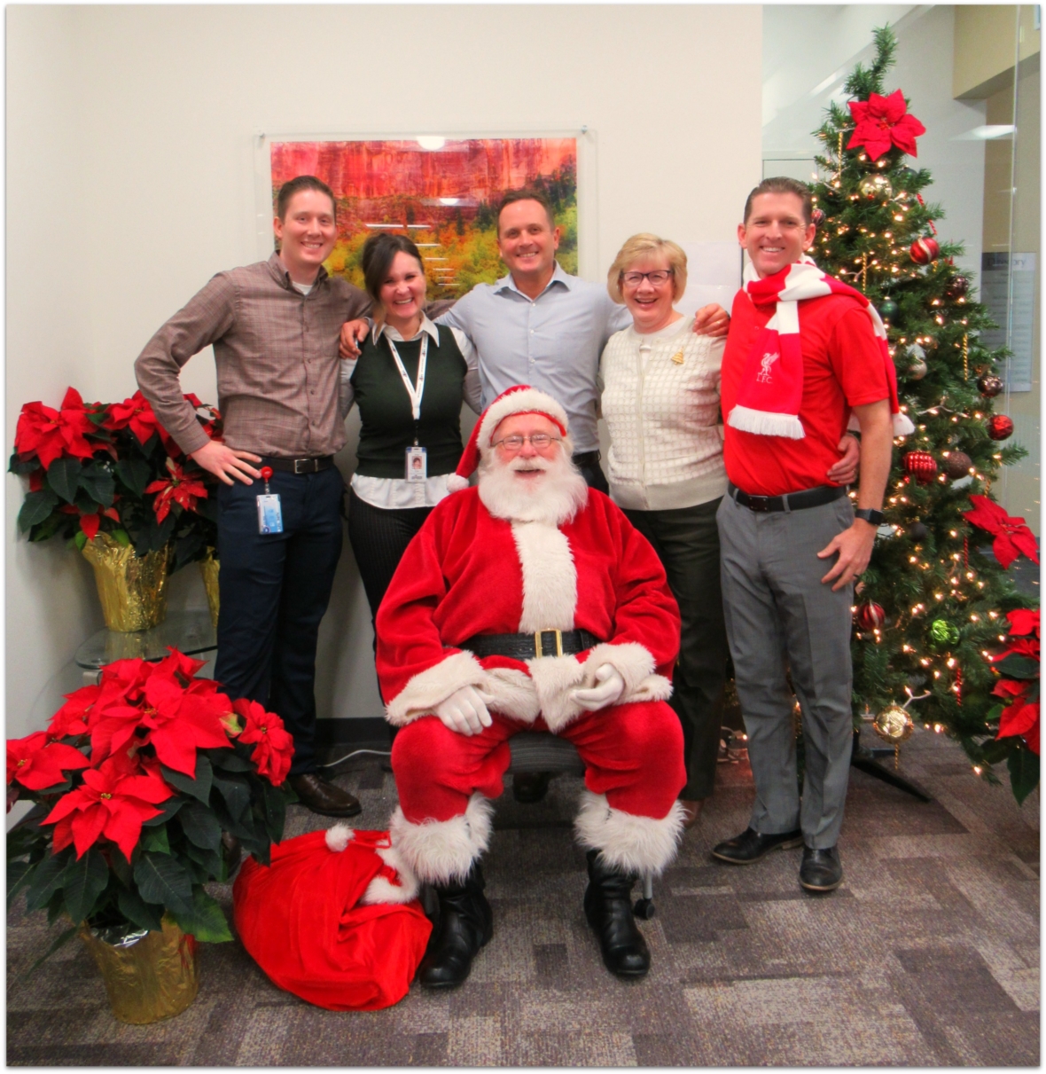 Every year Santa makes a special visit to ARUP to help celebrate the holidays with our employees and their families. 