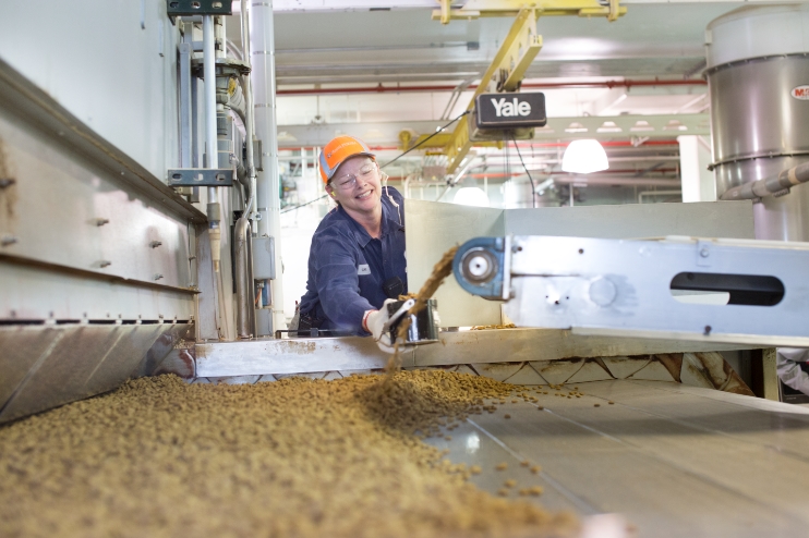 Gail Kuhlmann conducting research within our St. Louis Pilot Plant facility