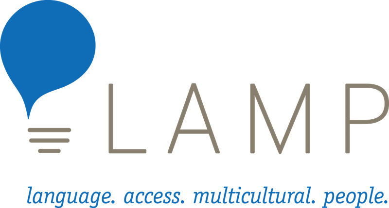 Language. Access. Multicultural. People.  logo
