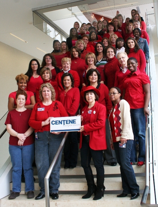 Centene celebrates 'Go Red For Women'.