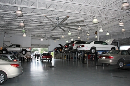 Ed Morse Auto Plaza, Service department. We also have a state of the art Collision Center that is not shown in this picture.