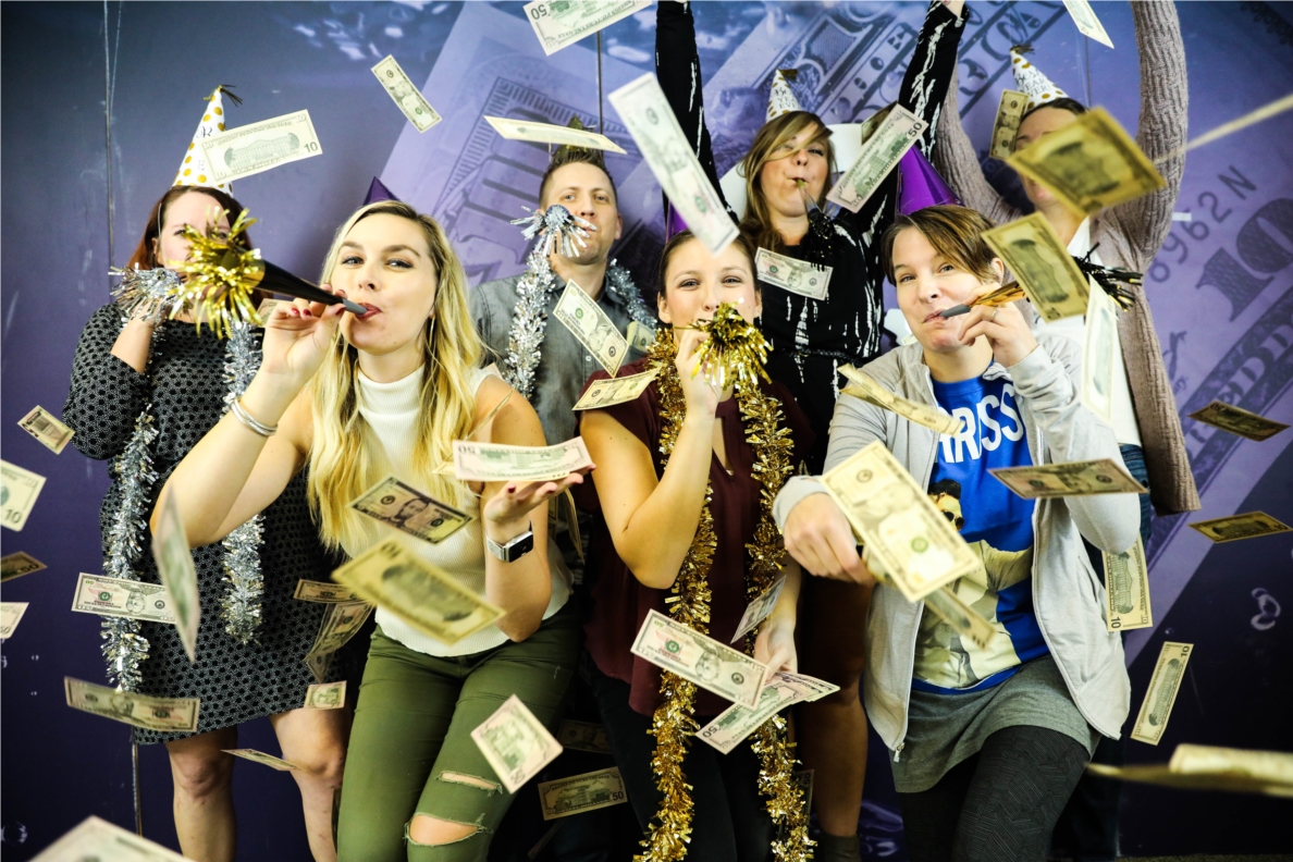 The Penny Hoarder team celebrates the new year!