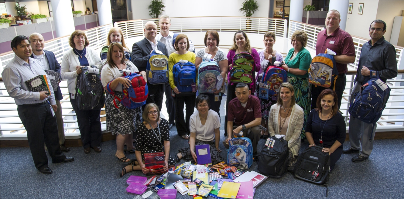 Navy Federal employees participated in Northern Virginia Family Service’s annual back-to-school drive. Employees donated backpacks and supplies to students in the local area who were in need.