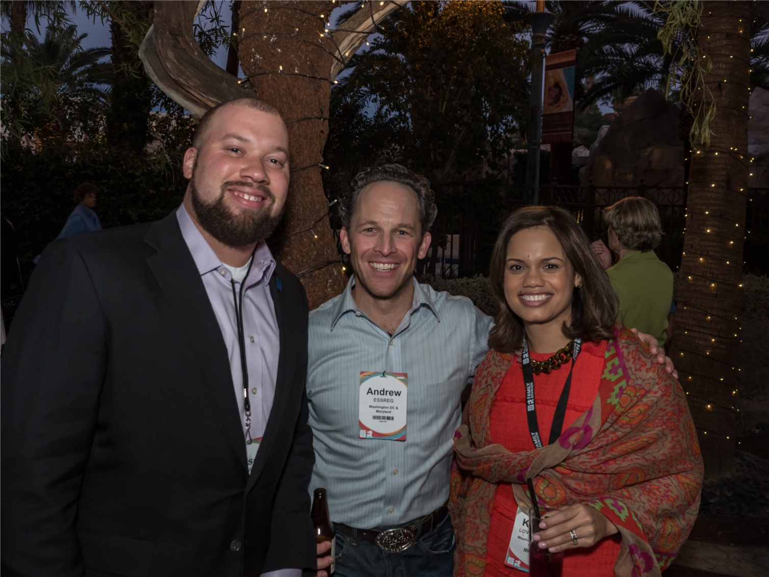 (l to r) KWCP agents Harrison Beacher and Andrew Essreg with President of Sales Kymber Menkiti. 