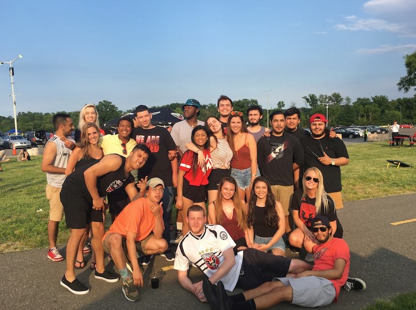 Topgolf Alexandria team outing at a DC United game. 