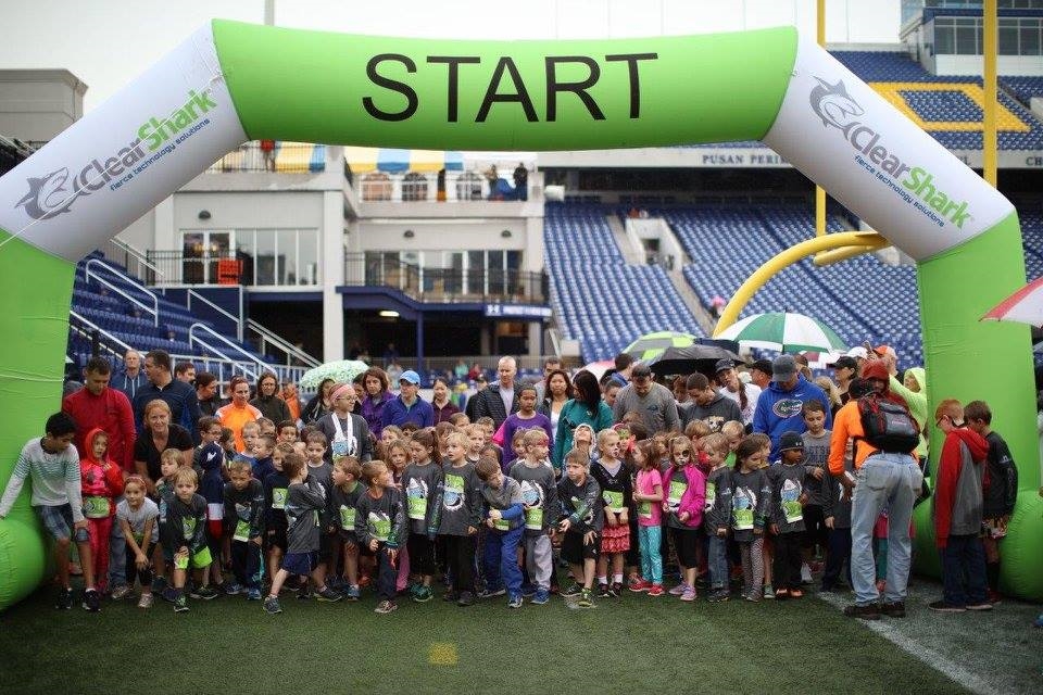 ClearShark loves to be involved in community events. We are sponsors of the Across the Bay 10k, hosting their kids' race, the ClearShark "Shark Sprint" at Navy-Marine Corps Stadium in Annapolis. Over 400 kids run each year!