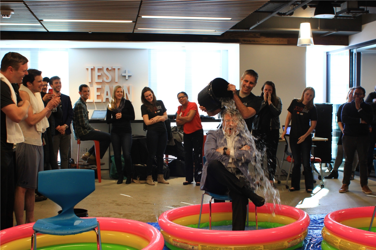 Anthony Bruce, CEO at APT, participated in the ALS Ice Bucket Challenge as part of APT's most recent Data Dive.