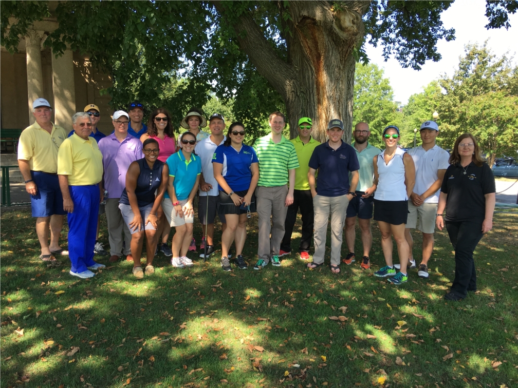 DAC employees participating in our annual golf tournament in DC