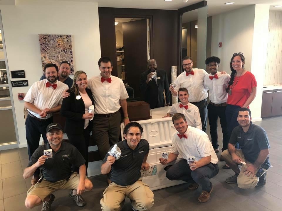 Camden celebrates National Ice Cream Day by treating employees and residents to ice cream! 